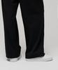 MUSINSA STANDARD WOMAN Women'S Heavyweight Fleece-Lined High-Waisted Wide Hidden Elastic Waist Slacks [Black]