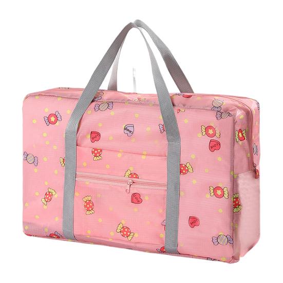 Foldable Travel Duffel Bag Tote Carry-on Luggage Bag Large Capacity Waterproof Portable Storage Bag with Zipper