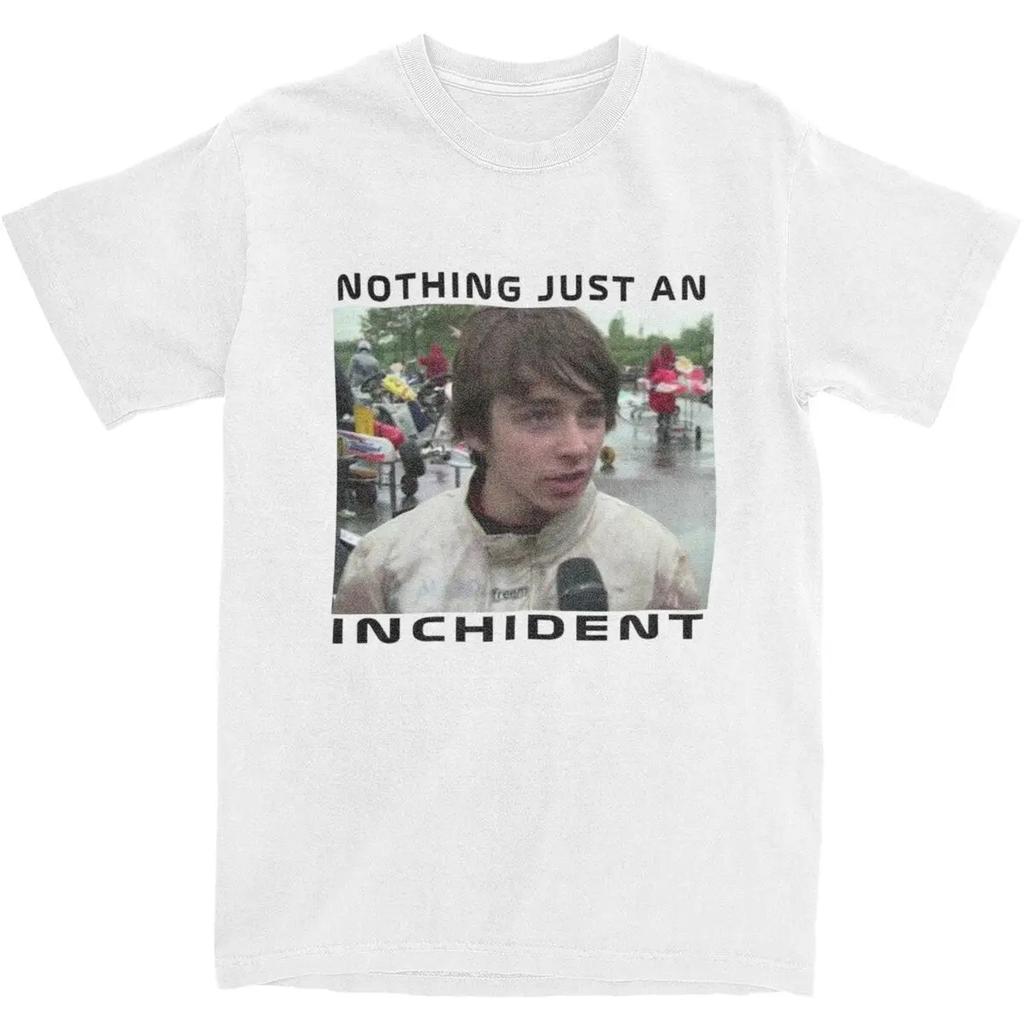 Awesome Just An Inchident Charles Leclerc T-Shirts for Men Women Pure Tees Shirt Printed Clothes