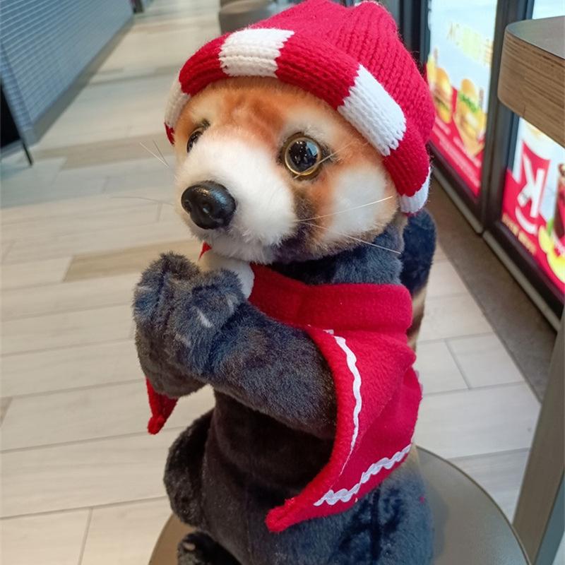 Cute Bells Blessing Animals Raccoon Otter Doll Plush Toy Cloak Kangaroo Doll Children's Ragdoll