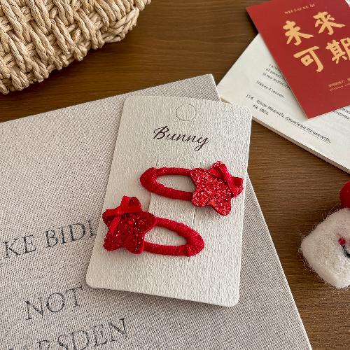 Koreanische Version von rosa und blau kariertem Liebes-Haarspange Haargummi wilde Kinder-Haaraccessoires Haarseil Seitenklemme