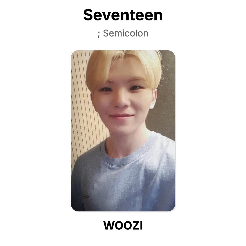 Seventeen ; Semicolon Official Photocard