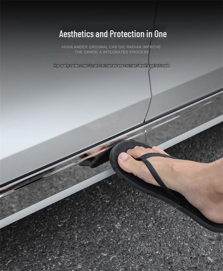 Tira de Acabamento de Porta de Aço Inoxidável Brilhante para Modificação da Carroceria do Carro K5 2020