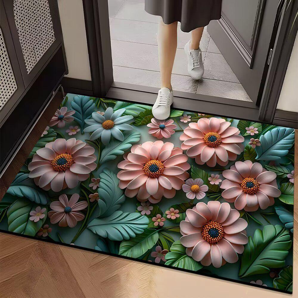 

Впитывающий коврик для ванной комнаты и туалета, противоскользящий и износостойкий коврик для ног, коврик для входной двери 40cm*60cm