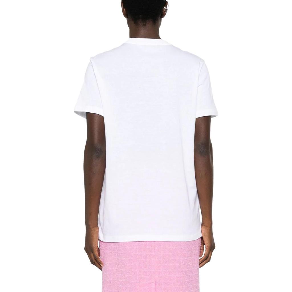 PRADA Logo Plaque Crewneck T-Shirt Women's 35838RS16213X9-F0009