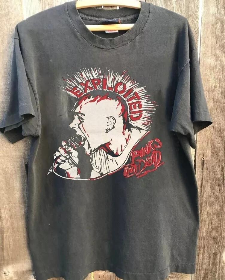 The Exploited Shirt, The Exploited Charcoal T-shirt Unisex Men Women S-5XL Unisex T-Shirt XL