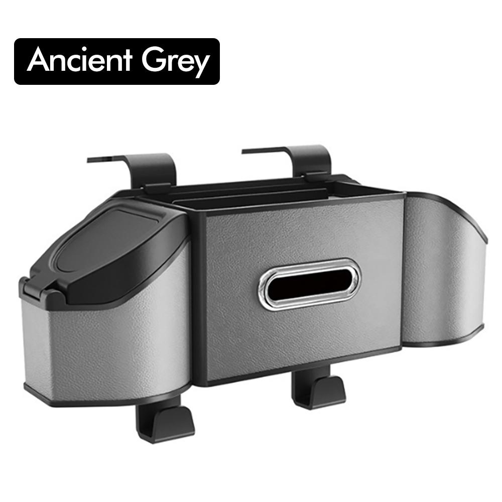 Universal Car Seat Back Storage Box Multi-Functional Vehicle Mounted Tissue Box Rear Seat Storage Cup Holder Hook Car Accessorie