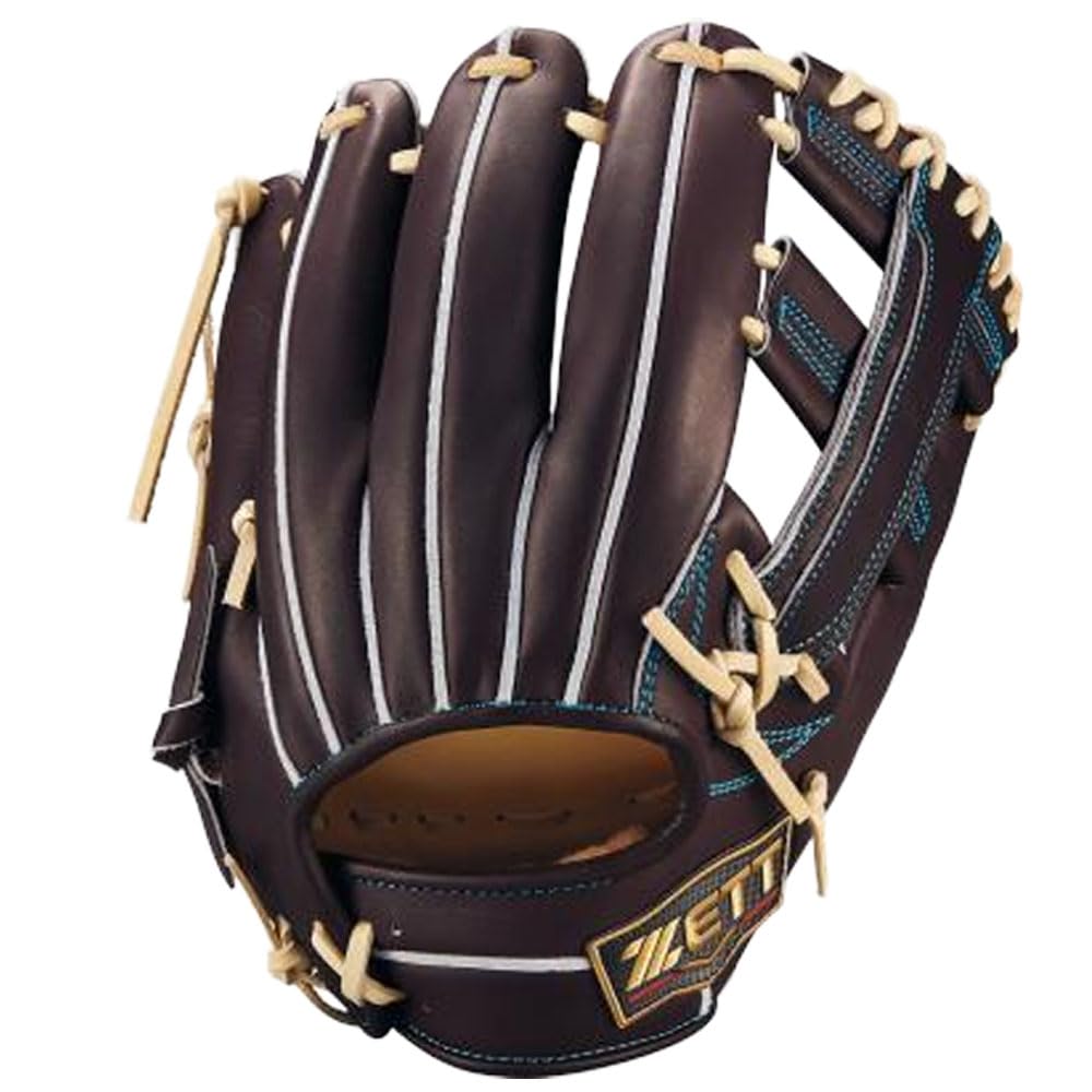 

ZETT Pro Status SE Baseball Glove for Second and B Size Made in BPROG185SG Shortstop, Brown/Pastel (3732), 4, Japan,