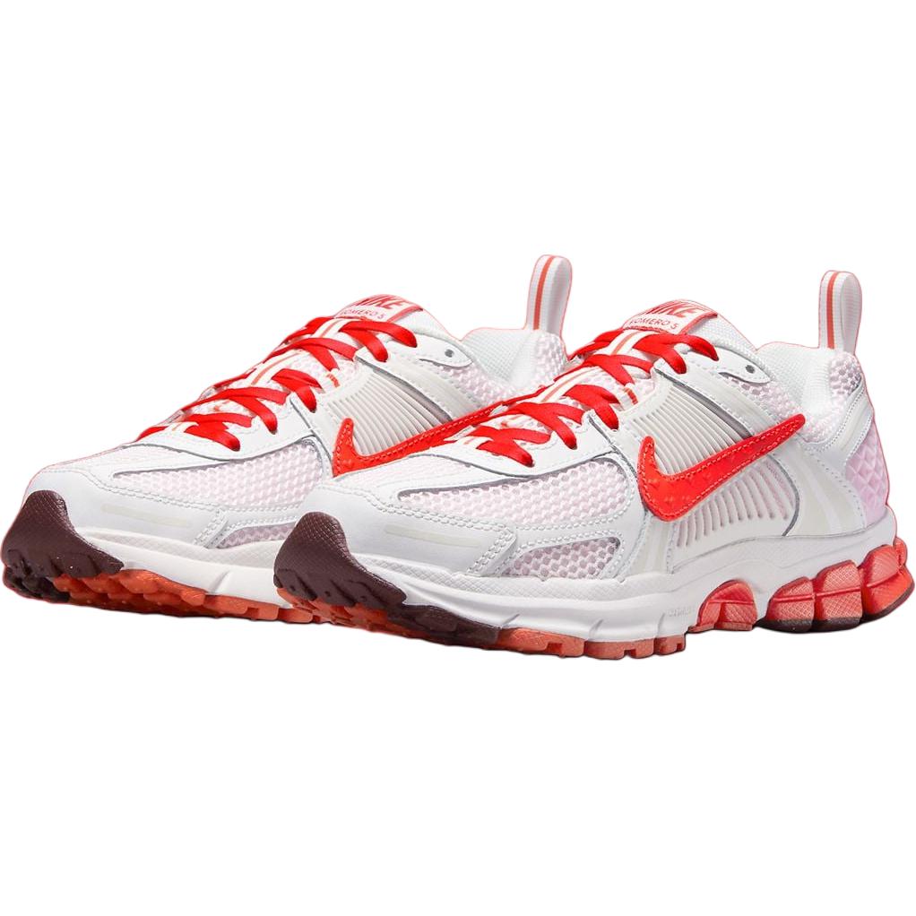 Nike Zoom Vomero 5 Abrasion Resistant Low top Kids' Running Shoes White Red Unisex Sneakers HV5171-121