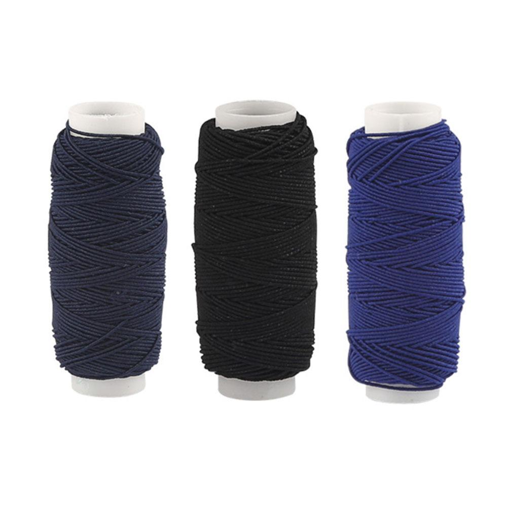 

2/3 шт. Высокоэластичная эластичная нить 0,5 мм Эластичная нижняя нить для швейной машины Одежда Navy blue/black/blue-3pcs