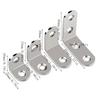 Upgrades Stainless Steel L Brackets Set Corner Braces with Screws Furniture Fixation Brackets Set for Furniture Assembly