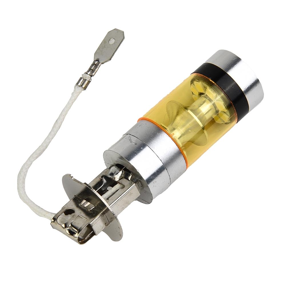Yellow LED Lights 12-24V Aluminum Alloy 4300K Replacement H3 100W 2828SMD