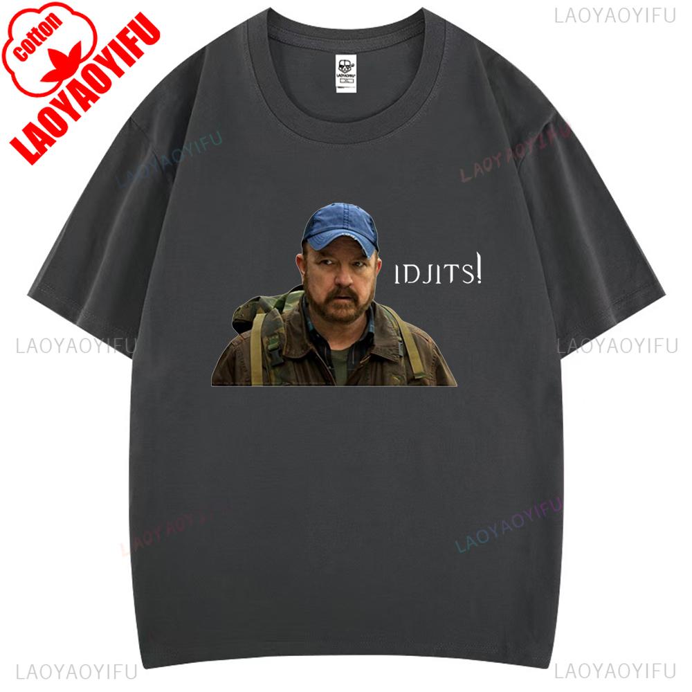 Vtipný Humor Jsem Obklopený Idjity Nadpřirozeno Bobby Singer Televizní Grafická Trička Žena Muž Vysoce Kvalitní Bavlněné Tričko Ležérní