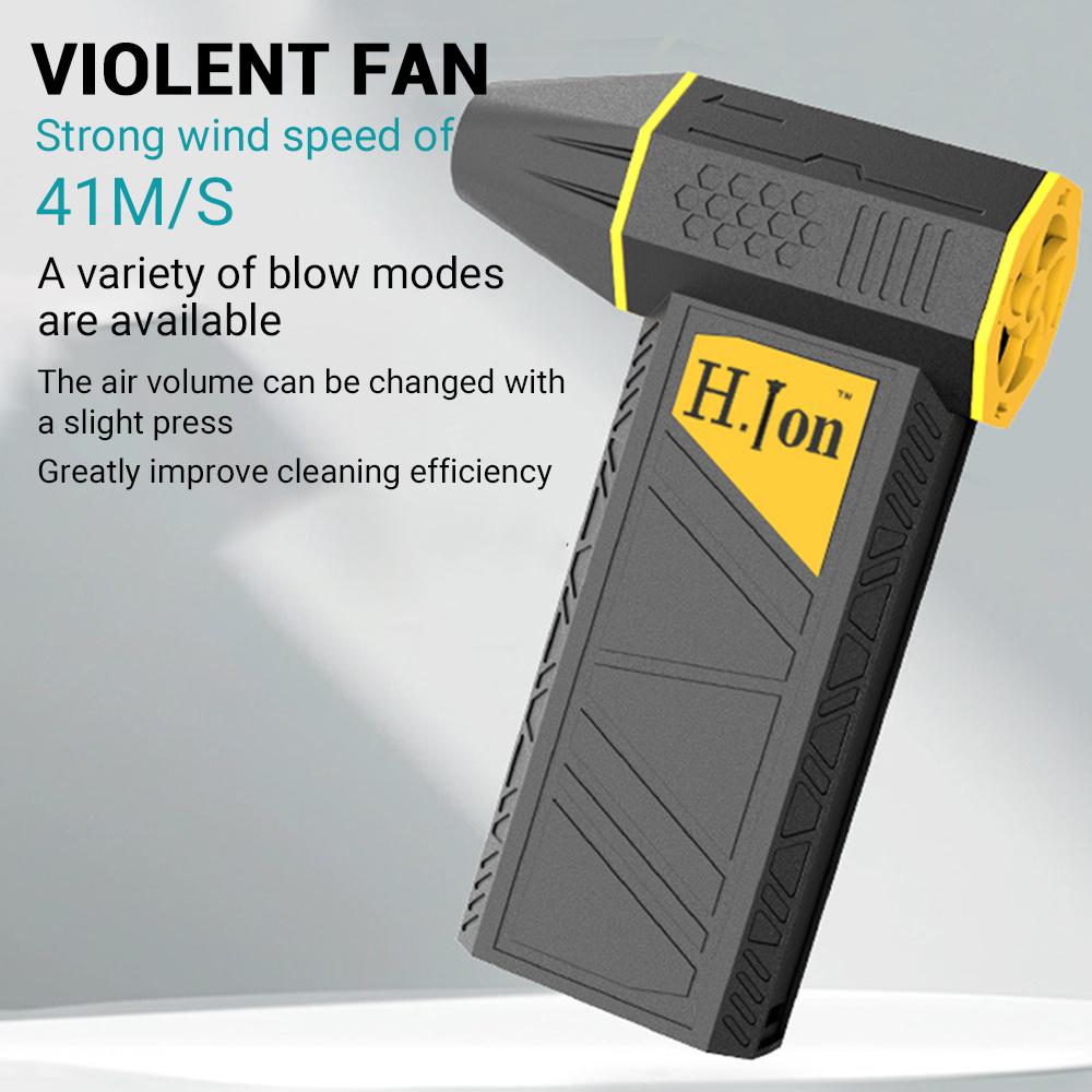 150000 RPM Turbo Jet Fan Brushless Electric Air Blower Portable Hair Dryer Dust Removal Cleaning Tool 4000mAh/8000mAh Battery