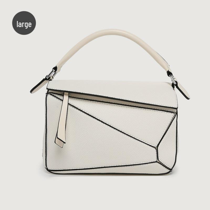 Geometrik Lychee Desenli Çapraz Çanta - Hafif, Büyük Kapasiteli, Elde Taşınabilir Stil, İlkbahar Kadın Modası