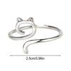 2026 New Cats Animals Open Ring Cat Adjustable Rings Zinc Alloy Crochet Craft Tool for Women Crochet Tension