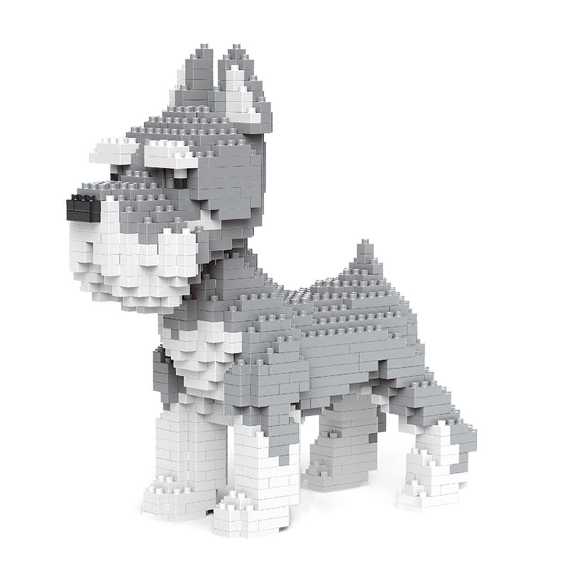 

Мультяшные животные строительные блоки креативный питомец собака сборная игрушка сделай сам развивающая головоломка интерактивная игрушка для родителей и детей подарки