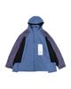 Themuseumvisitor Leather Mix Windbreaker (Blue)