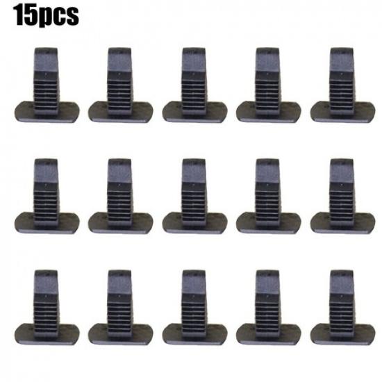 Door Sill Cover Fastener Clip Trim 15PC Black Clip Mm Trim Fastener Clip