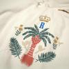 American High Street RH Retro Patchwork Coconut Tree Logo Zipper Jacket for Men & Women