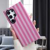 Luxury Striped Pink On Pink Phone Case For SamsungS25 Ultra S24 Fe S23 S22 S21 A56 A36  Plus Shell Double-layer Back Cover