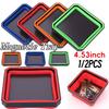 4,53 tum hopfällbar magnetisk delbricka Verktyg Magnetisk skruvbricka Flerfärgad delförvaringslåda Rörläggare Snickare Verktygsorganisatör