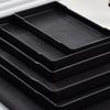 Black White Large Plastic Tray Plastic Bed Table Tray New Serving Trays  Bathroom