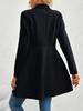 European Autumn/Winter Slim Fit Mid-length Woolen Coat for Women - Elegant Lapel Style