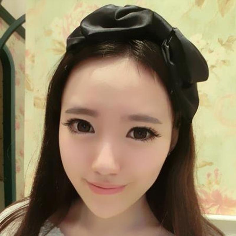 Fashion Large Bowknot Headband for Adult Dinner Party Headhoop French Style White Hair Cover Bow Hairband Hair Accessory