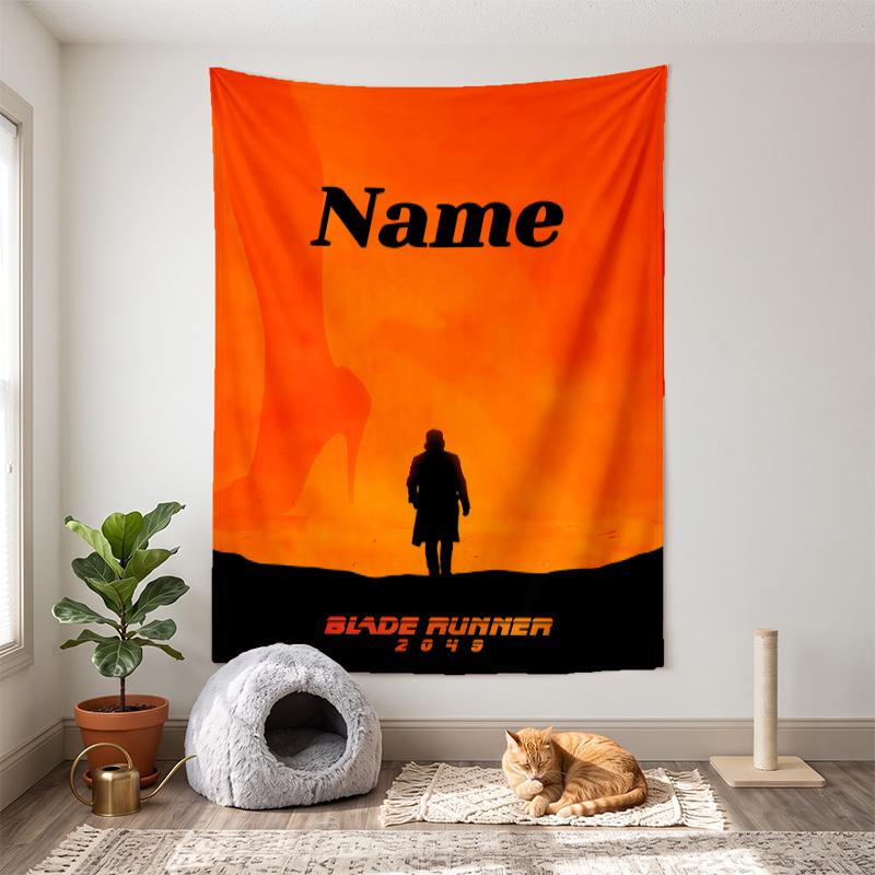 Blade Runner (1) Customizable Name Decorative Wall Tapestry Ideal Choice for Wall Decor In Bedrooms Living Rooms Dorms and Home