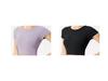 Seamless Women's Fitness Top with Built-in Chest Pad - Nude Feel Short Sleeve for Yoga & Running