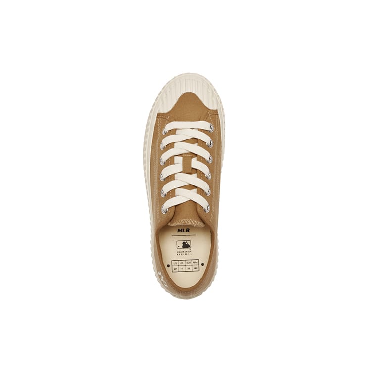 MLB Playball Slip Resistant Abrasion Resistant Slip Resistant Abrasion Resistant Low top Canvas Shoes Unisex Brown 3ACVVA11N-50BGD