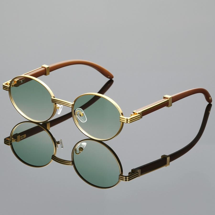 Fashion Oval Sunglasses Men Women Anti Wood Sun Glasses Male Female Classic Small Square Summer Traveling Shades UV400