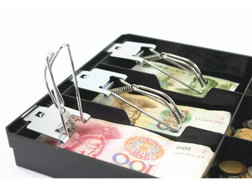 Three-Speed Cash Register Drawer with Money Collection Tray