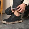 Men's Casual Shoes High Quality Breathable Retro Leather Outdoor Shoes Soft Comfy Wear-resistant Men Shoes Sneaker