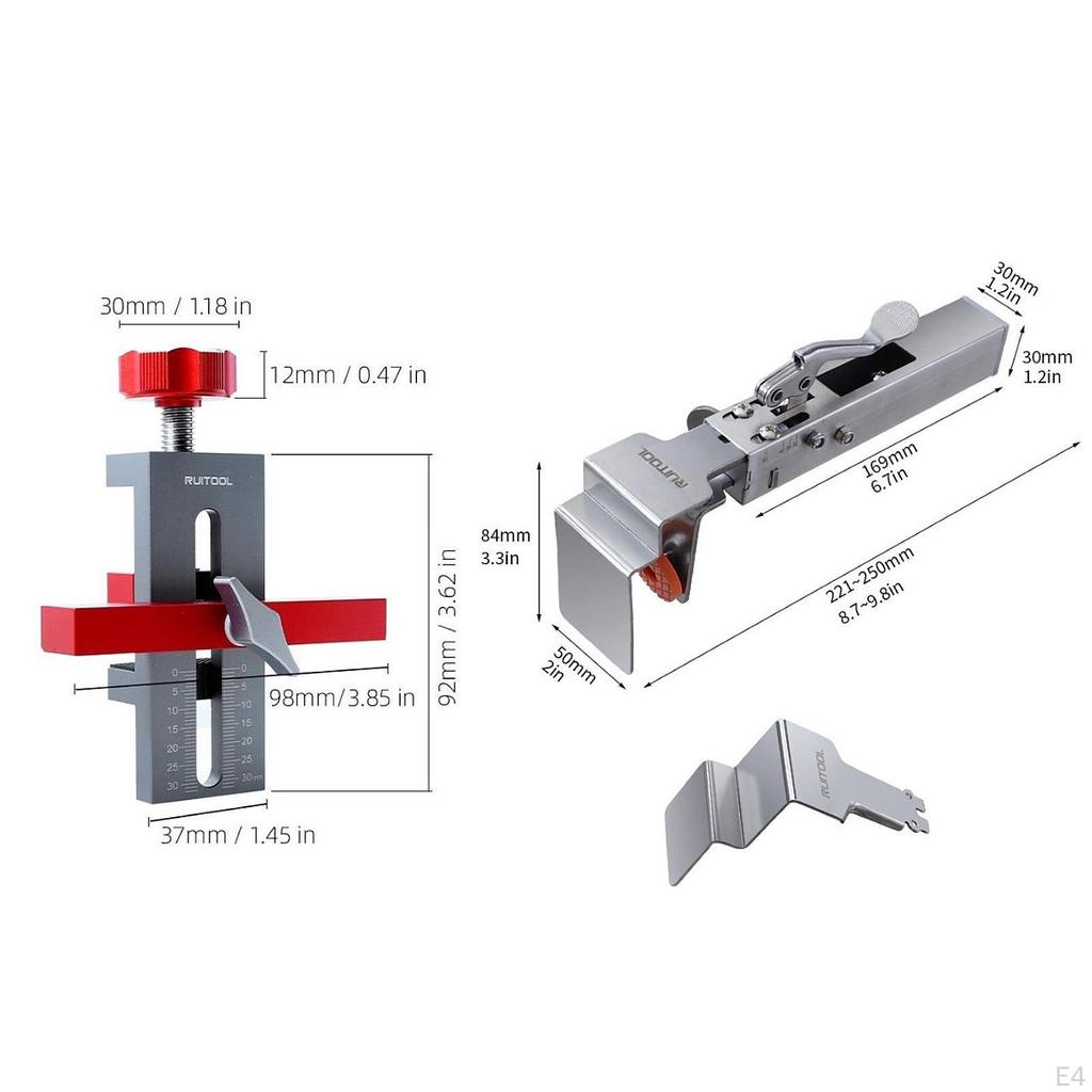 Cabinet Door Mount Hardware Jig Adjustable Compact for DIY Enthusiasts Sturdy Fixation Professional