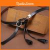 Thin Knotting Up Genuine Leather Belt Women  Alloy Clasp Suitable Leisure Work