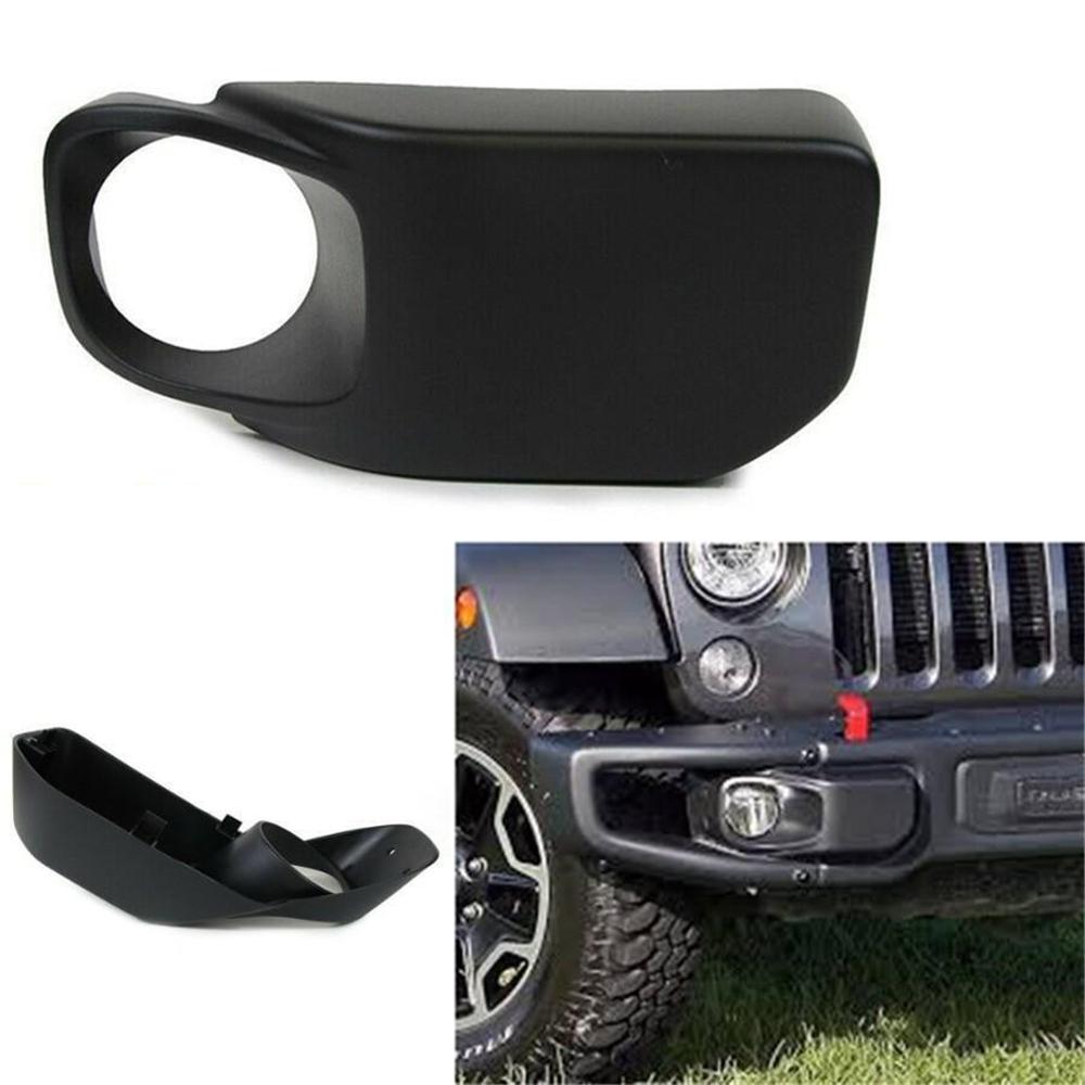 2Pcs Front Bumper Fog Light Lamp Cover For Jeep Wrangler 2013-2017 # 68231963AA