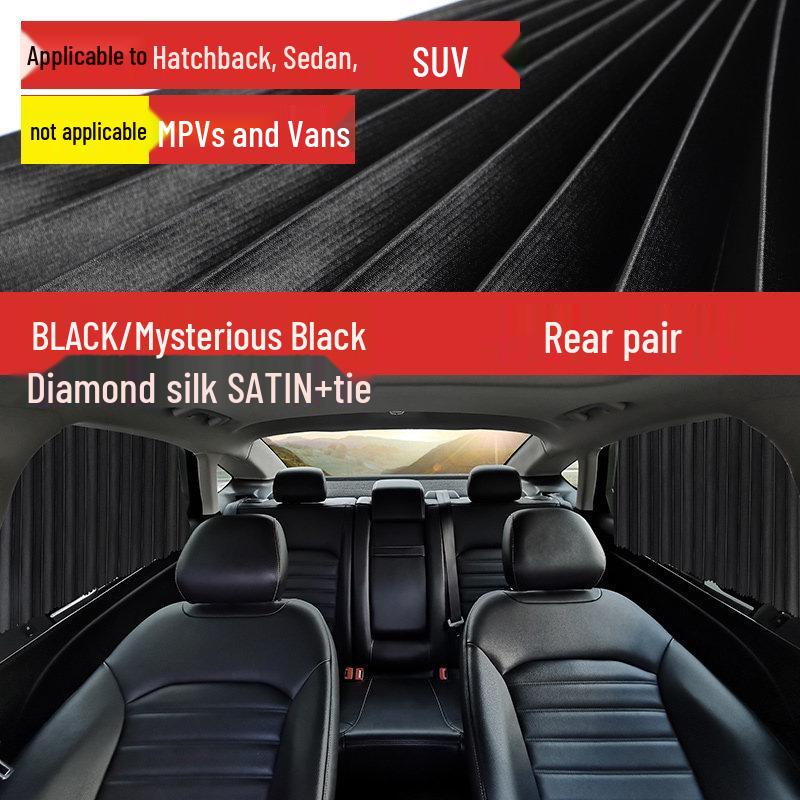 Automatic Retractable Car Sunshade Curtain for Baby Privacy - Blackout Front Windshield/Sedan Window Cover