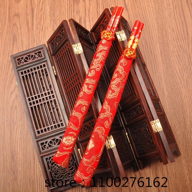 100Pairs New Wood Chinese Chopsticks,printing Both the Double Happiness and Dragon,Wedding Chopsticks Favor