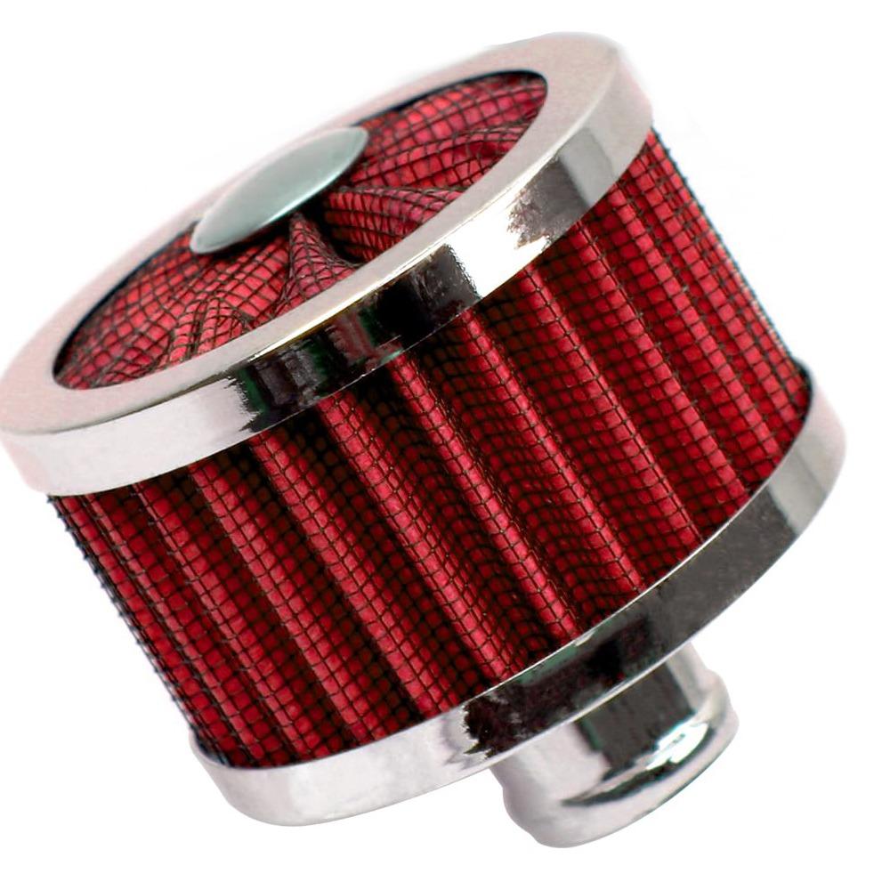 

Professional High Flow Car Air Filter Aluminum Universal Cold Air Intake Filter 23mm Breather Filter Automotive Engine Bay червоний