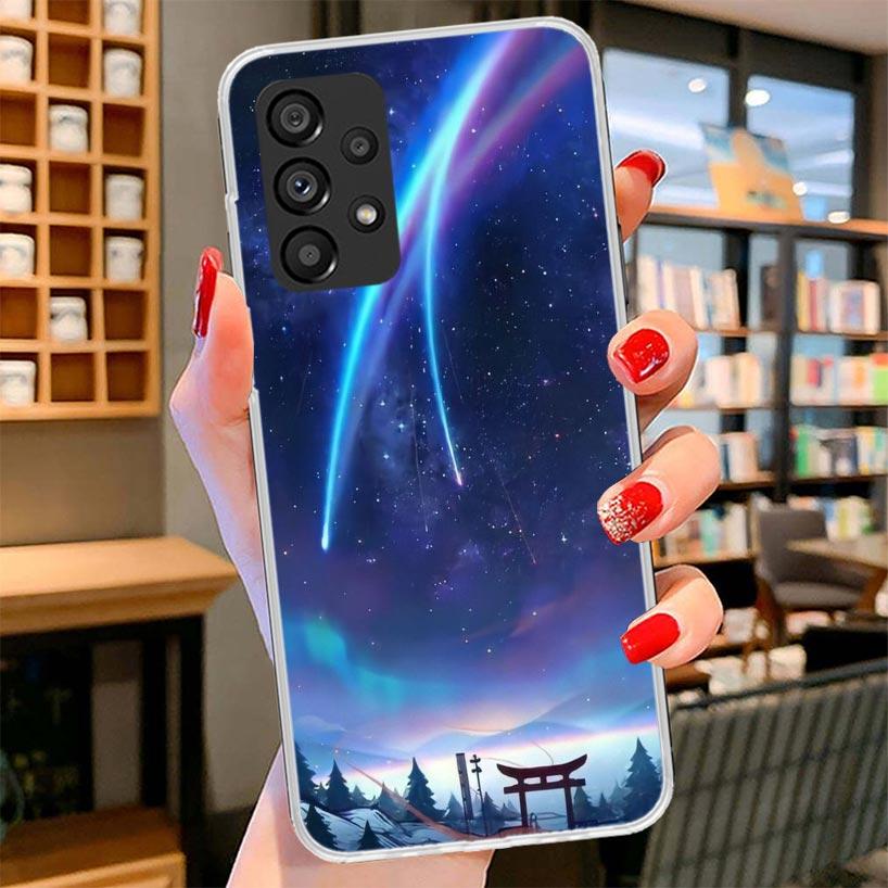 Anime Aesthetic Scenery Phone Case For Samsung Galaxy A17 A37 A57 A16 A26 A36 A56 A15 A25 A35 A55 A14 A24 A34 A54 A13 A23 A33 A5