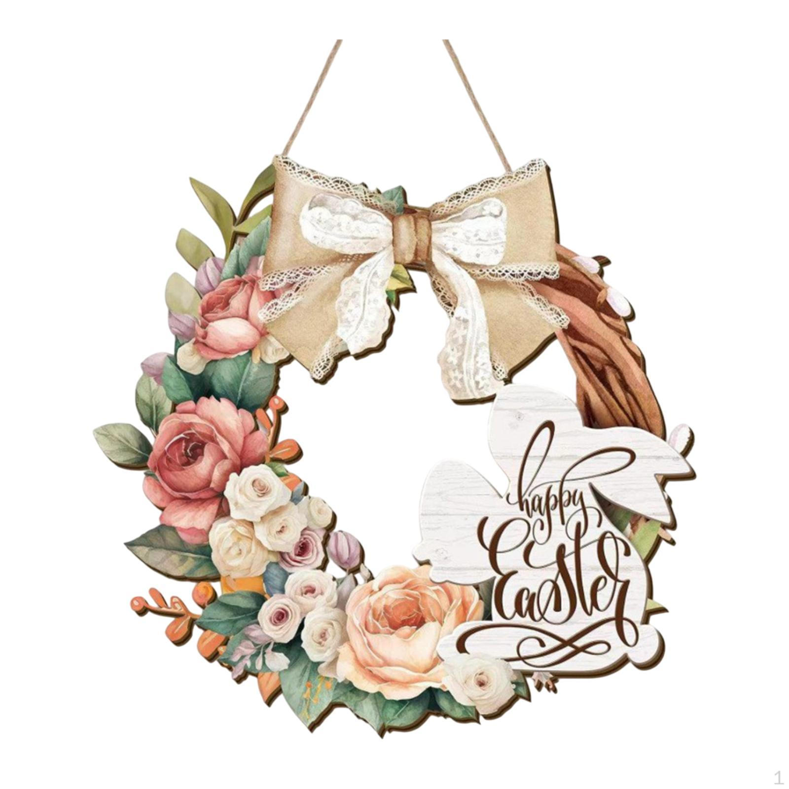 

Пасхальный кролик на дверь, подвесная табличка для дома и сада Style D