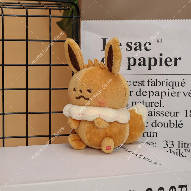 Anime Mimikyu Eevee Bulbasaur Squirtle Charmander Kawaii Stuffed Plush Toy School Bag Backpack Pendant Keyring Doll Kids Gift
