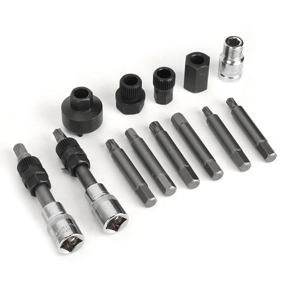 13 szt. Zestaw nasadek do demontażu koła pasowego alternatora, zestaw narzędzi serwisowych do samochodów marki Ford