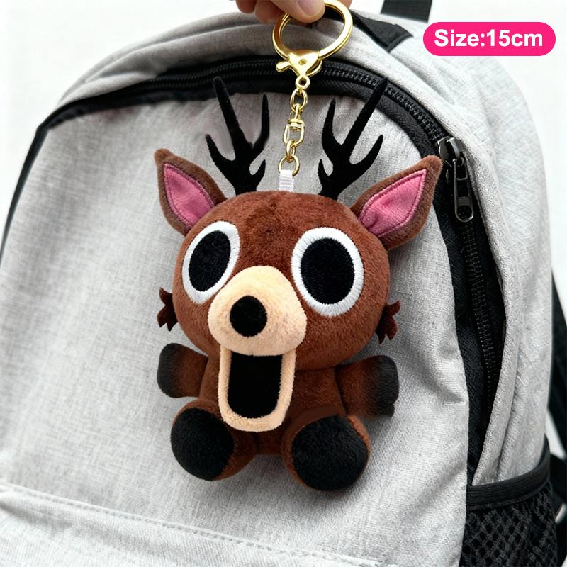 

99 Nights In The Forest Deer Plush Toys Anime Game Peripherals Animals Keyring Accessory For Backpack Cosplay Fans Birthday Gift