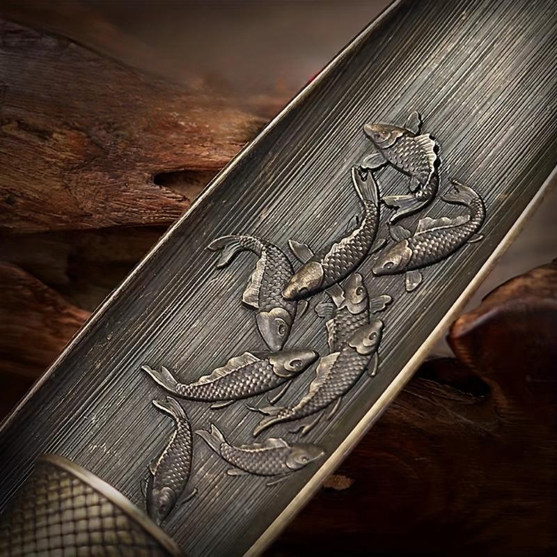 Traditional Boat-Shaped Metal Incense Burner, Festive Home Decor for Christmas, Halloween, Easter, Hanukkah, Thanksgiving - Elegant Metallic Design