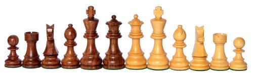 Stonkraft 14" X 14" Collectible Wooden Folding Chess Game Board Set + Wooden Magnetic Craft Pieces