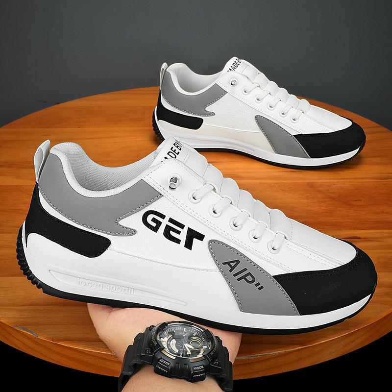 

новая мужская повседневная обувь Forrest Gump спортивные кеды модные универсальные маленькие белые туфли легкие беговые кроссовки на одной педали 44 белый