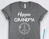 Hippie Grandma Floral Peace Sign Shirt, Grandma Gifts, Hippie Shirts, Grandmother Gifts, 70s Culture Gift TShirt